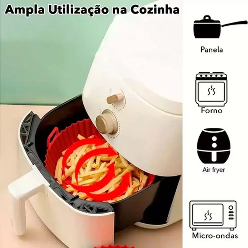 Forma de Silicone ORIGINAL Para AirFryer - KIT COM 6 UNIDADES