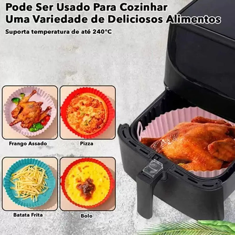 Forma de Silicone ORIGINAL Para AirFryer - KIT COM 6 UNIDADES